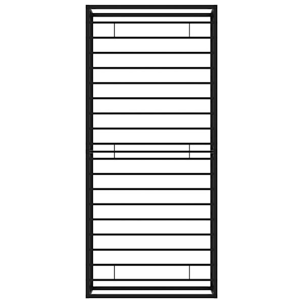 vidaXL Sängram svart metall 100x200 cm Svart