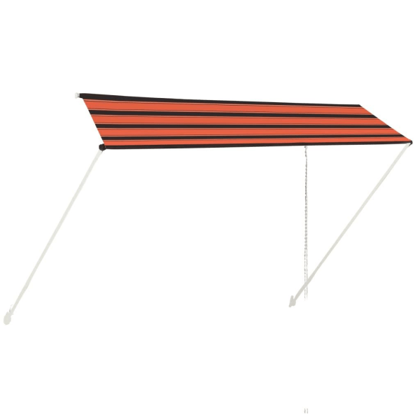 vidaXL Markis 350x150 cm orange och brun multifärg