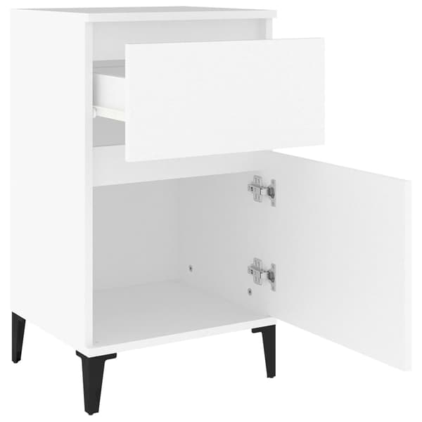 vidaXL Sängbord 2 st vit 40x35x70 cm Vit