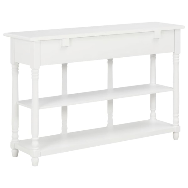 vidaXL Konsolbord vit 120x30x76 cm MDF Vit