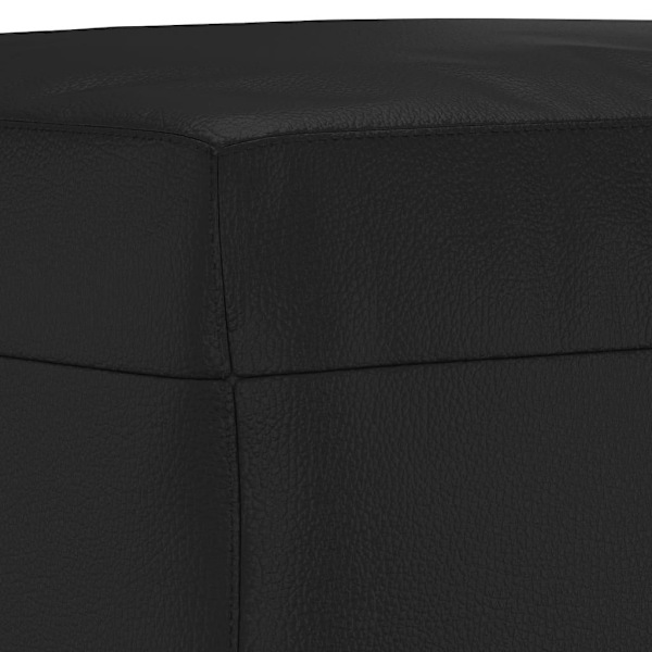 vidaXL Bänk svart 100x35x41 cm konstläder Svart
