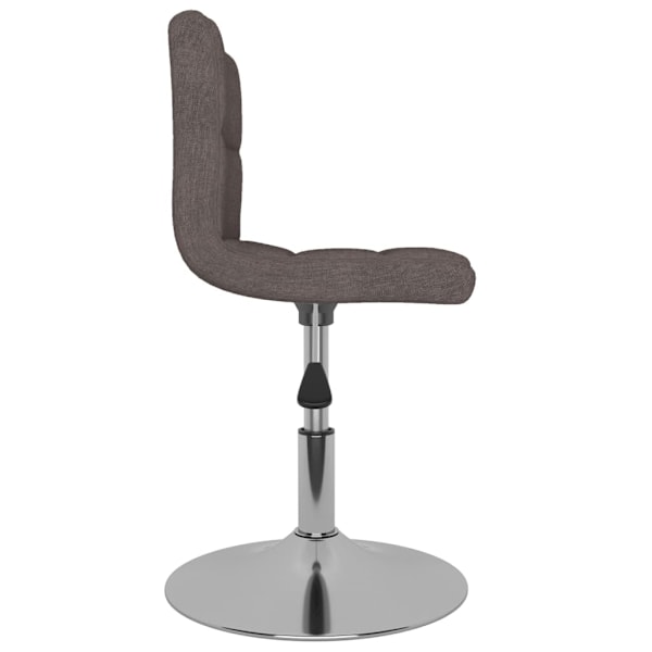 vidaXL Snurrbara matstolar 4 st taupe tyg Taupe