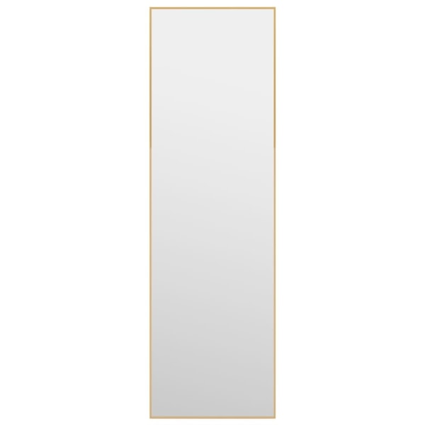 vidaXL Dörrspegel guld 30x100 cm glas och aluminium Guld