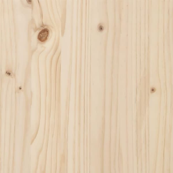 vidaXL Sängram massivt trä 100x200 cm Brun