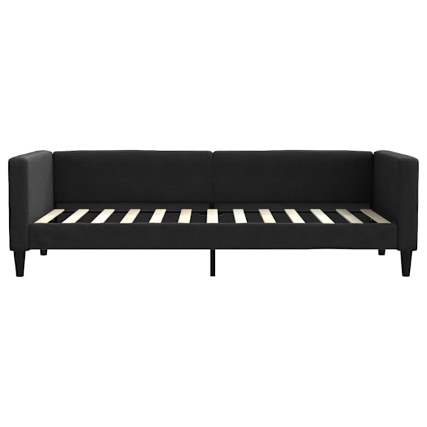 vidaXL Dagbädd utdragbar med lådor svart 80x200 cm tyg Svart