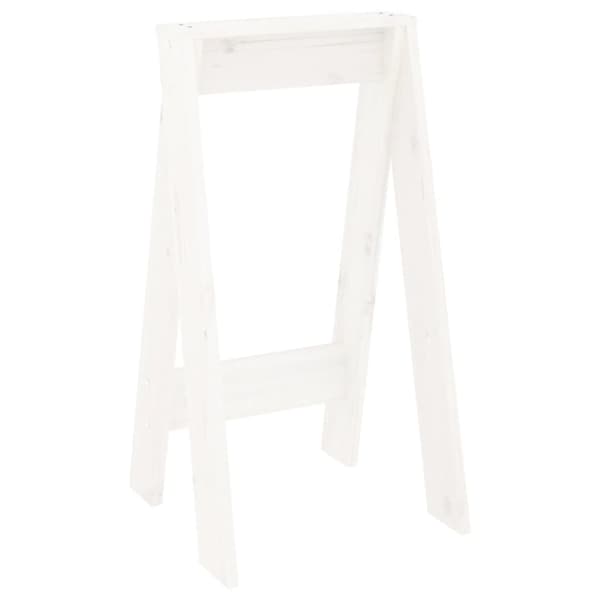 vidaXL Pallar 2 st vit 40x40x75 cm massiv furu Vit