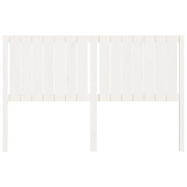 vidaXL Sänggavel vit 155,5x4x100 cm massiv furu Vit