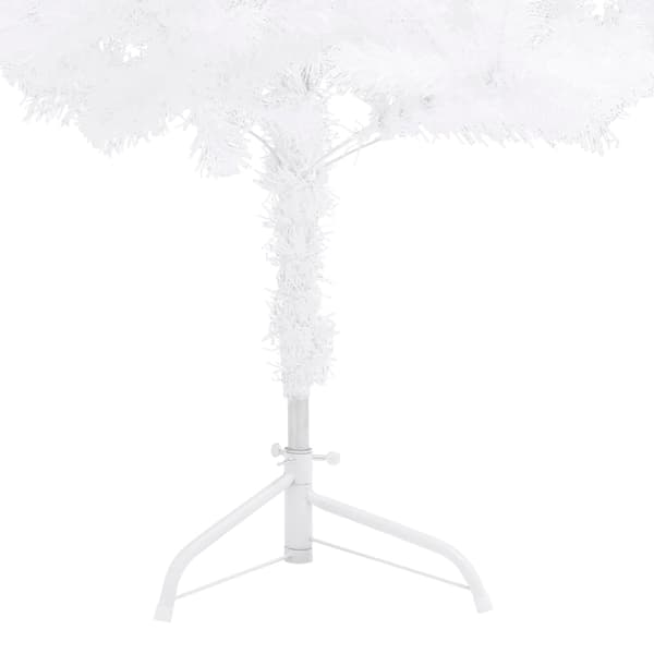 vidaXL Plastgran för hörn vit 150 cm PVC Vit