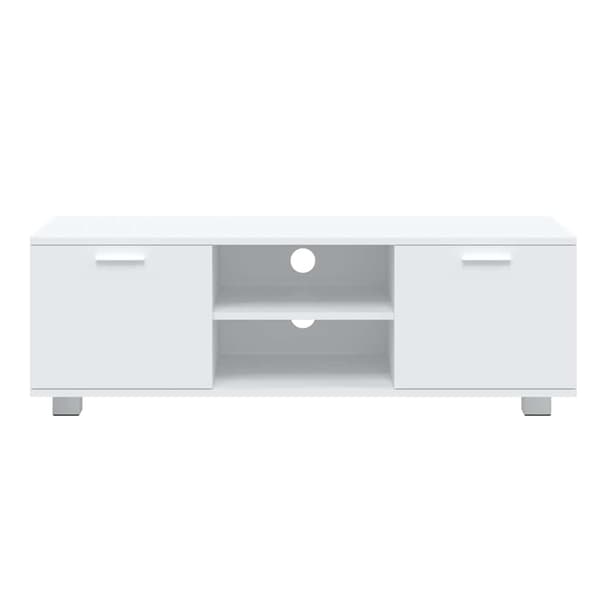 vidaXL Tv-bänk vit 120x40,5x35 cm konstruerat trä Vit