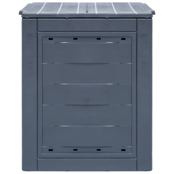 vidaXL Trädgårdskompost grå 60x60x73 cm 260 L grå