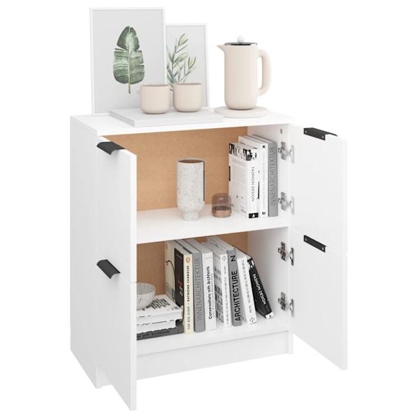 vidaXL Skänk vit 60x30x70 cm konstruerat trä Vit