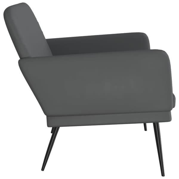 vidaXL Bänk grå 107x80x81 cm konstläder Grå