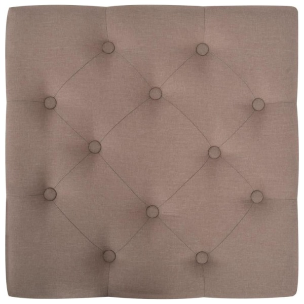 vidaXL Pall brun 60x60x36 cm polyester Brun