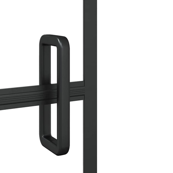 vidaXL Duschvägg fällbar ESG 120x140 cm svart