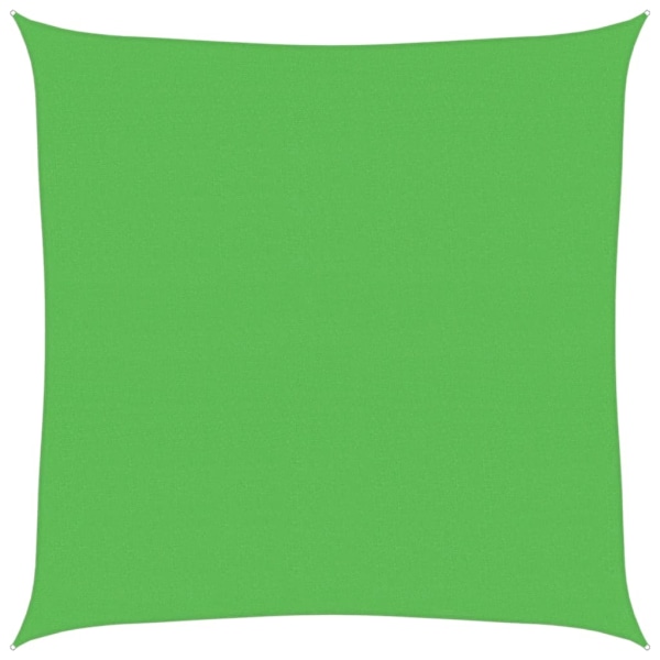 vidaXL Solsegel 160 g/m² ljusgrön 4,5x4,5 m HDPE Grön