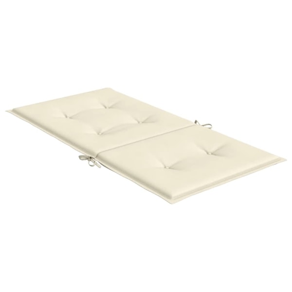 vidaXL Stolsdynor 6 st gräddvit 100x50x3 cm oxfordtyg Creme