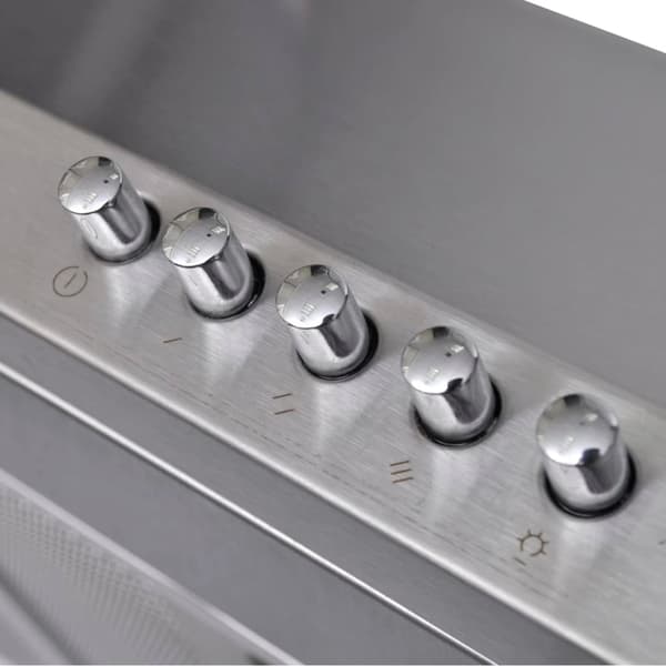 vidaXL Köksfläkt rostfritt stål 600 mm Silver