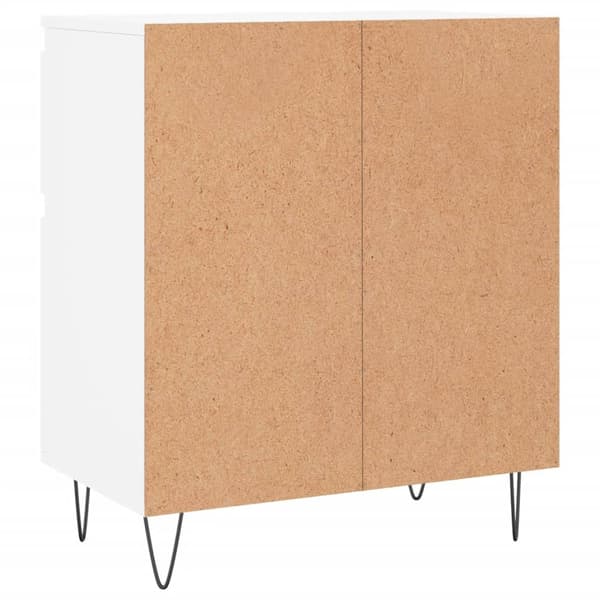 vidaXL Byrå vit 60x35x70 cm konstruerat trä Vit
