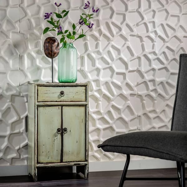 WallArt 3D Väggpaneler 24 st GA-WA01 gaps Vit