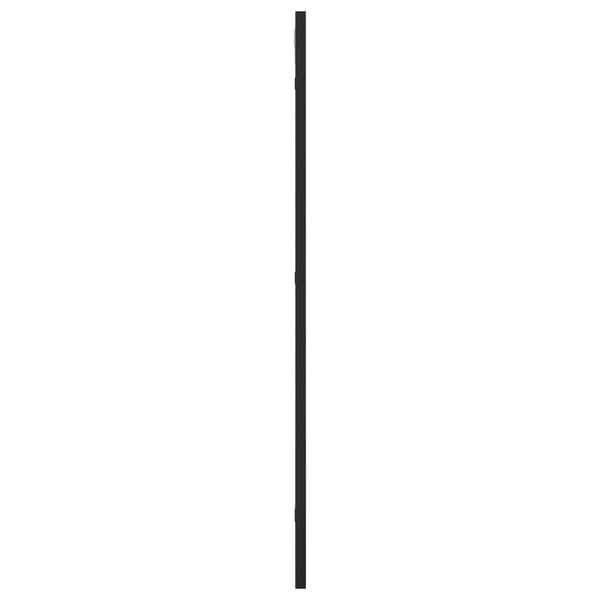 vidaXL Väggspegel svart 40x80 cm rektangulär järn Svart