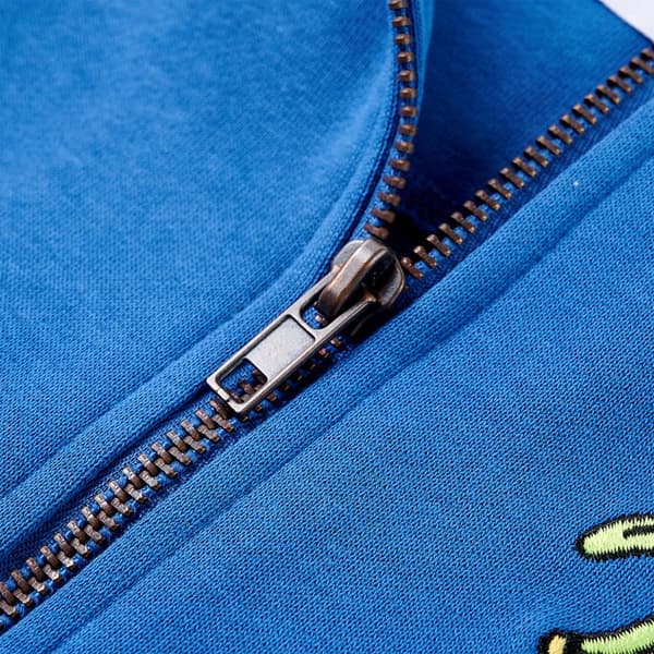 vidaXL Barnhoodie med dragkedja blå 104 Blå