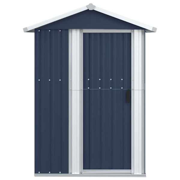 vidaXL Trädgårdsskjul antracit 126x97,5x177 cm galvaniserat stål Antracit
