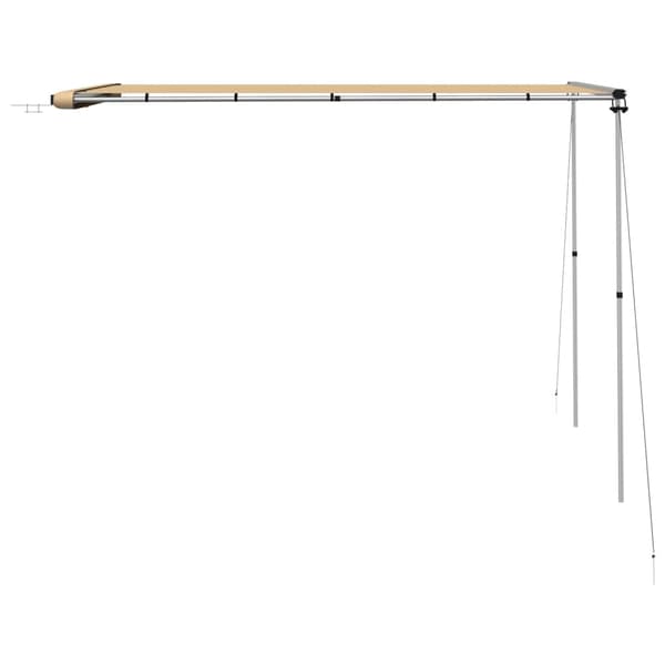 vidaXL Husvagnsmarkis 2,4x3x2,15 m beige Beige