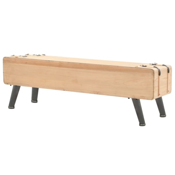 vidaXL TV-bänk massivt granträ 120x33x35 cm Brun