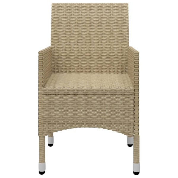 vidaXL Matgrupp för trädgården 5 delar beige Beige