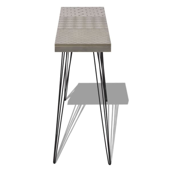 vidaXL Konsolbord 90x30x71,5 cm grå grå