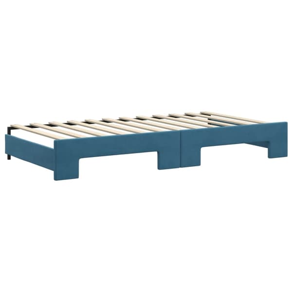 vidaXL Dagbädd utdragbar blå 100x200 cm sammet Blå