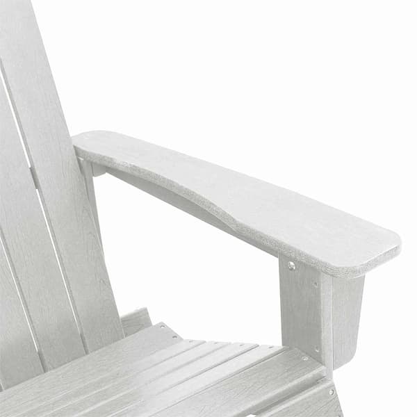vidaXL Adirondack Gungstolar 2 pcs Vit HDPE Vit