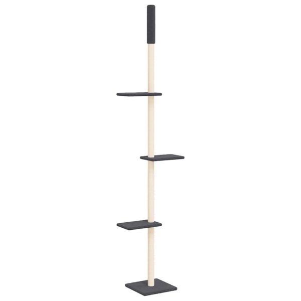 vidaXL Golv-till-tak klösträd mörkgrå 267,5-297,5 cm Grå