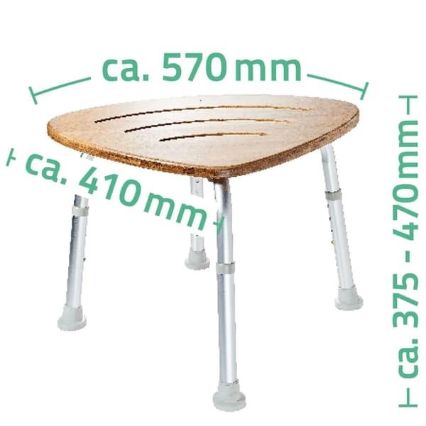 RIDDER Badrumspall bambu 150 kg A00502081 Brun