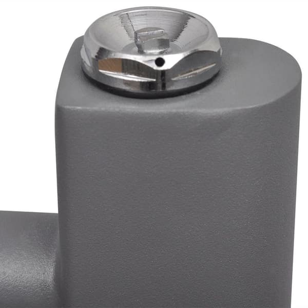 vidaXL Handdukstork centralvärme element rak grå 600 x 1160 mm grå