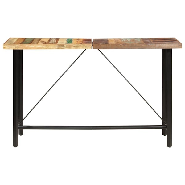 vidaXL Barbord 180x70x107 cm massivt återvunnet trä Brun