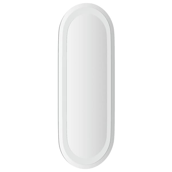 vidaXL Badrumsspegel LED 50x20 cm oval Transparent