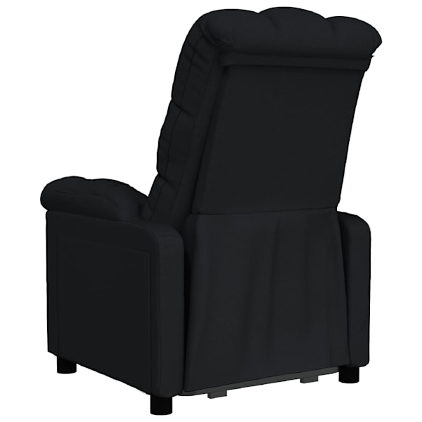 vidaXL Reclinerfåtölj svart tyg Svart