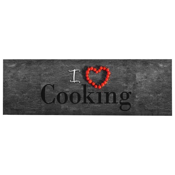 vidaXL Köksmatta maskintvättbar cooking 60x180 cm multifärg