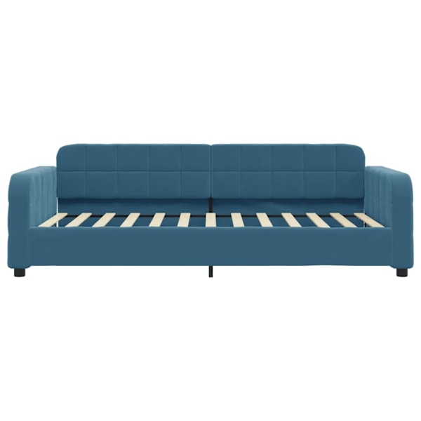 vidaXL Dagbädd utdragbar med lådor blå 80x200 cm sammet Blå