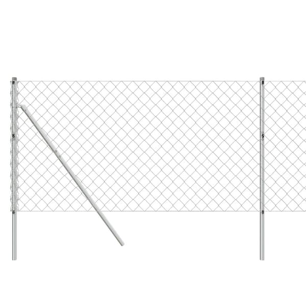 vidaXL Gunnebostängsel silver 1x25 m Silver