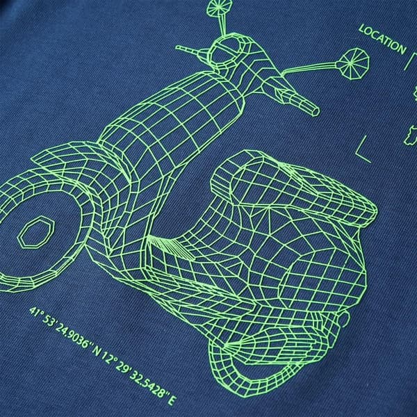 vidaXL T-shirt för barn mörkblå 104 Blå