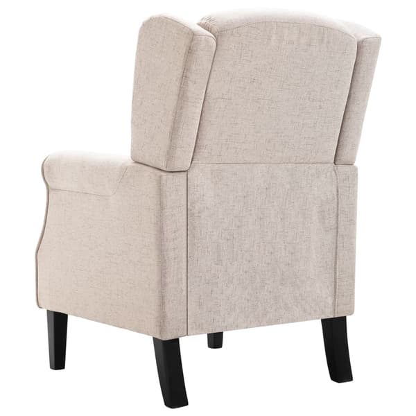 vidaXL Fåtölj beige tyg Beige