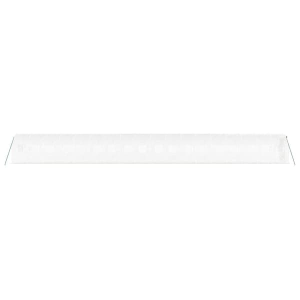 vidaXL Växthus med stålram vit 36 m² 18x2x2 m Vit