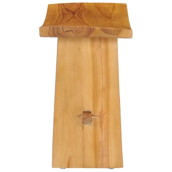 vidaXL Pall massiv teak Brun
