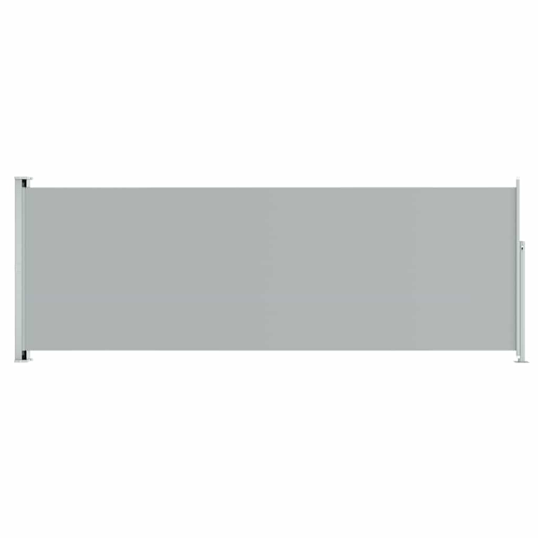 vidaXL Infällbar sidomarkis 220x600 cm grå grå