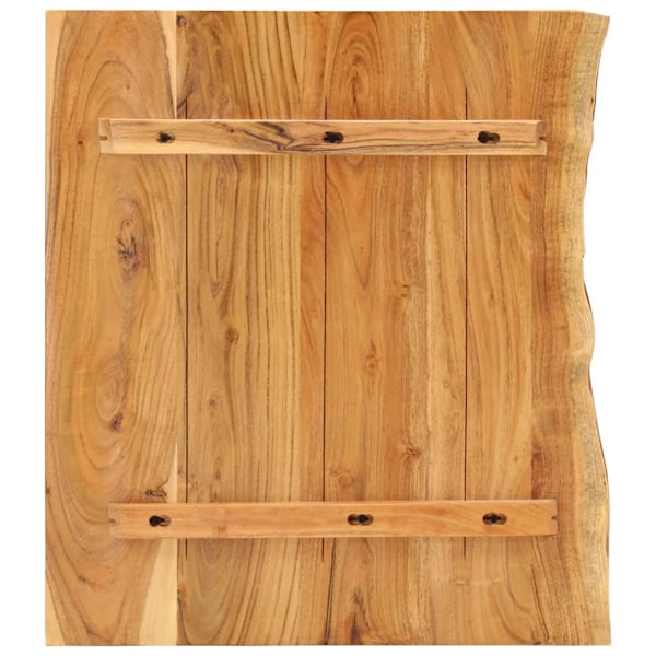 vidaXL Bänkskiva för badrum massivt akaciaträ 80x52x3,8 cm