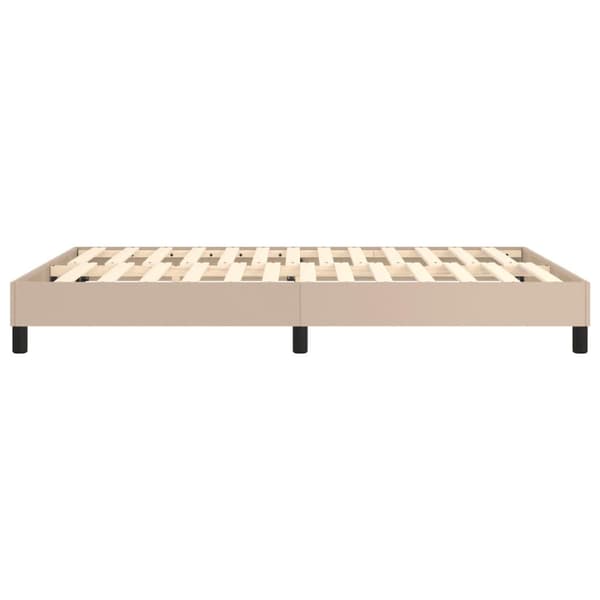 vidaXL Ramsäng cappuccino 140x190 cm konstläder Brun