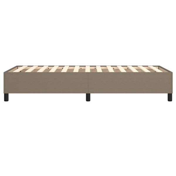 vidaXL Sängram utan madrass Taupe 90x190 cm tyg Taupe