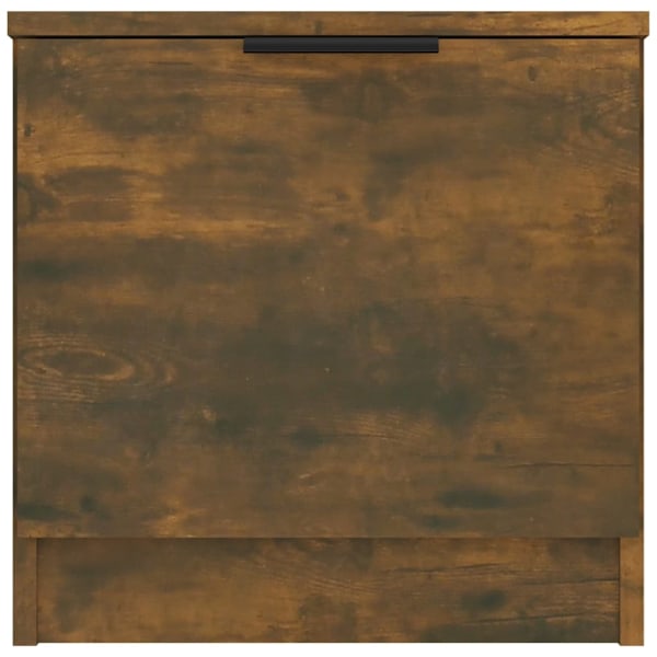 vidaXL Sängbord 2 st rökfärgad ek 40x39x40 cm Brun